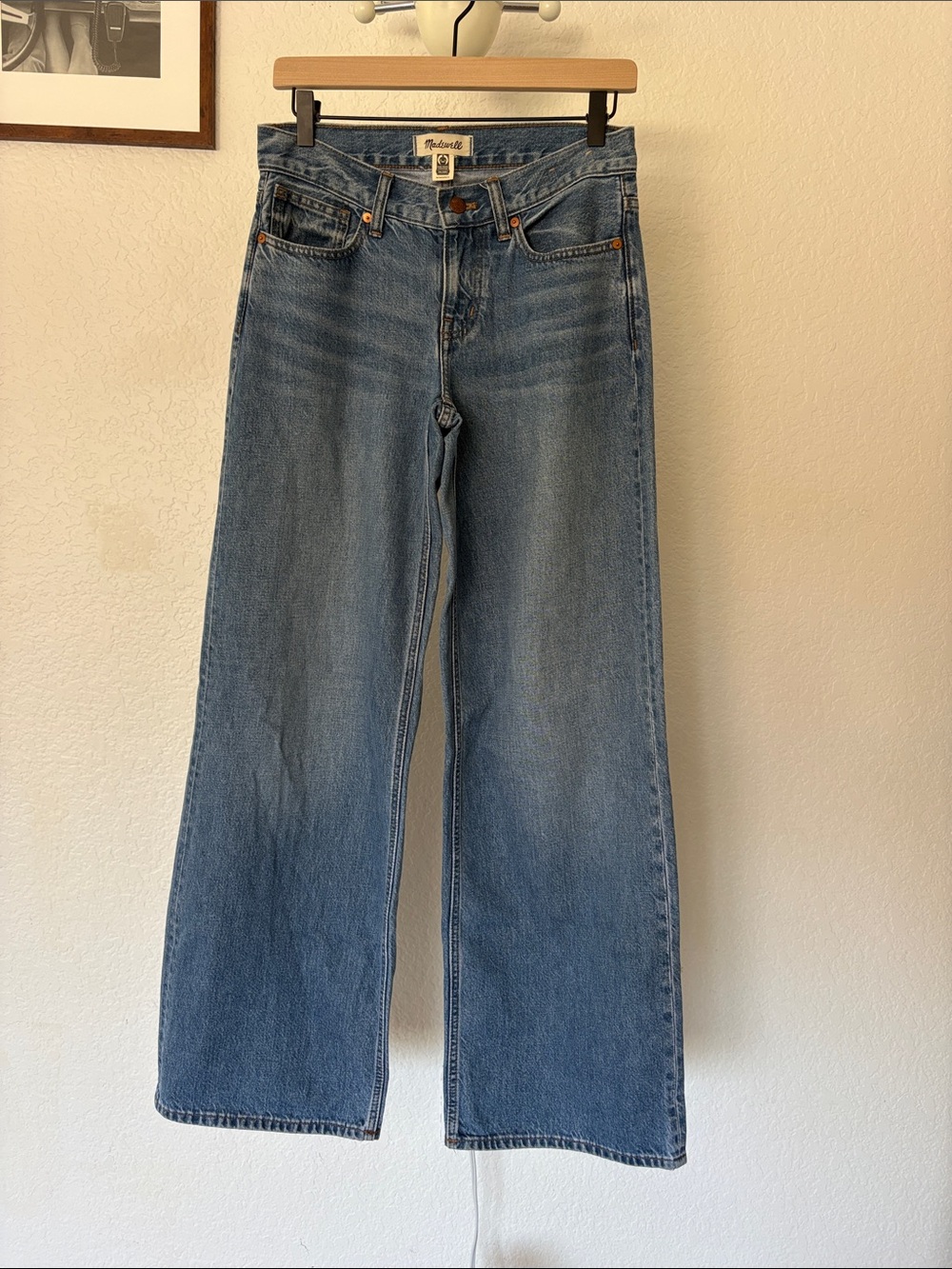 Madewell low rise super wide leg jeans